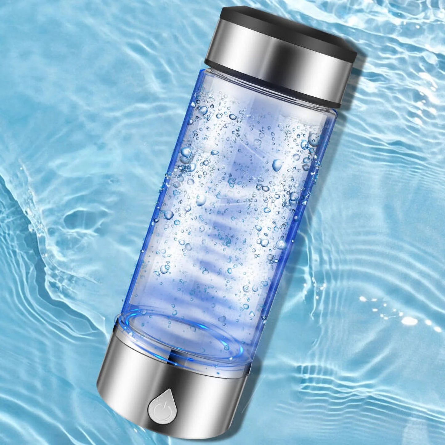 Hydrogen Water Bottle Efficient Hydrogen Water Maker Bottle 360Ml Generator Non-Slip Hydrogen Water Ionizer Machine Good Sealing Hydrogen Rich Water Cup Reusable for Home Office