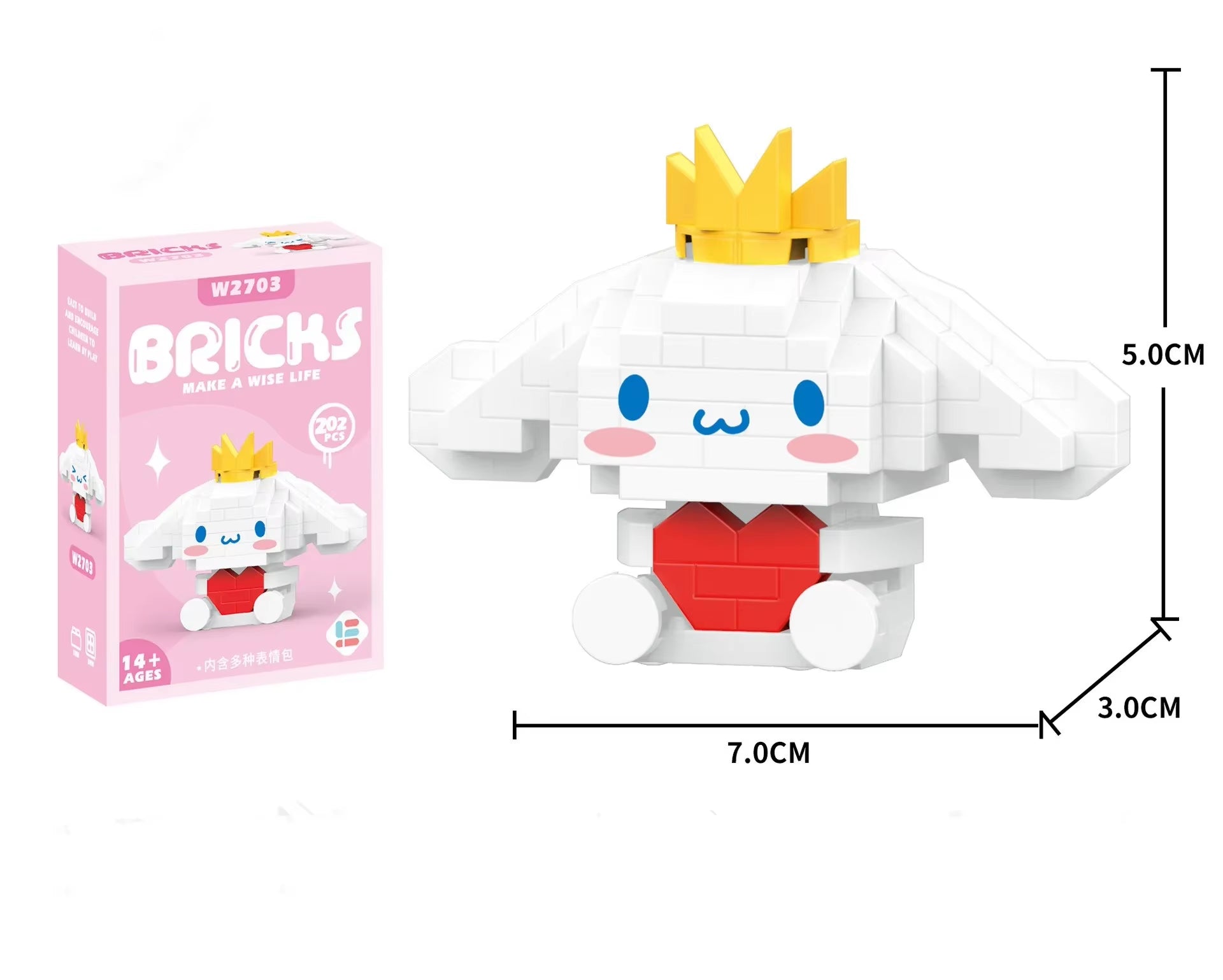 Hello Kitty Building Block Sanrio Anime Figure Kuromi Assembled Toys Decorative Ornament Model My Melody Children'S Puzzle Gifts