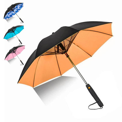 2024 3 in 1 UV Blocking Umbrella with Fan, Lightweight Folding Umbrella with Fan and Mister for Fishing, Golfing, Patio, Sand, and Travel - USB Rechargeable Cover Sun Umbrella Large Umbrella