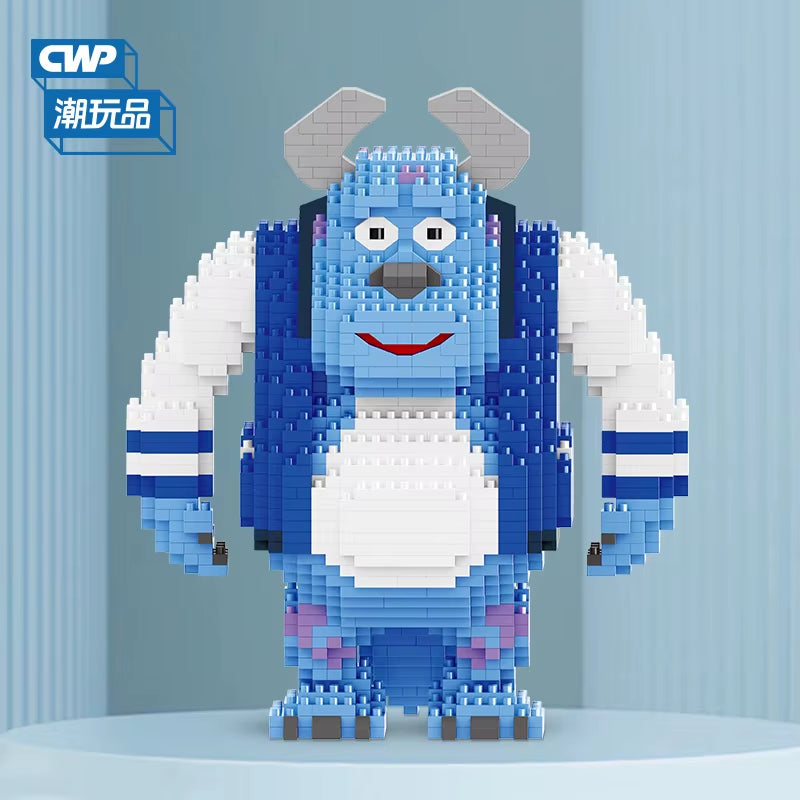 Monster University Micro Building Blocks James Mike Model Anime Diamond Mini Brick Figure Toy for Christmas Gift