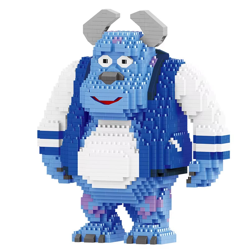 Monster University Micro Building Blocks James Mike Model Anime Diamond Mini Brick Figure Toy for Christmas Gift