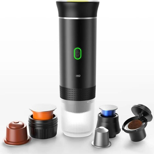 Portable Electric Coffee Machine, 1 Set USB Rechargeable Coffee Maker, 3 in 1 Design Coffee Machine for Capsules, Coffee Powder, Easy to Clean Nespresso Machine, Coffee-Making Tools