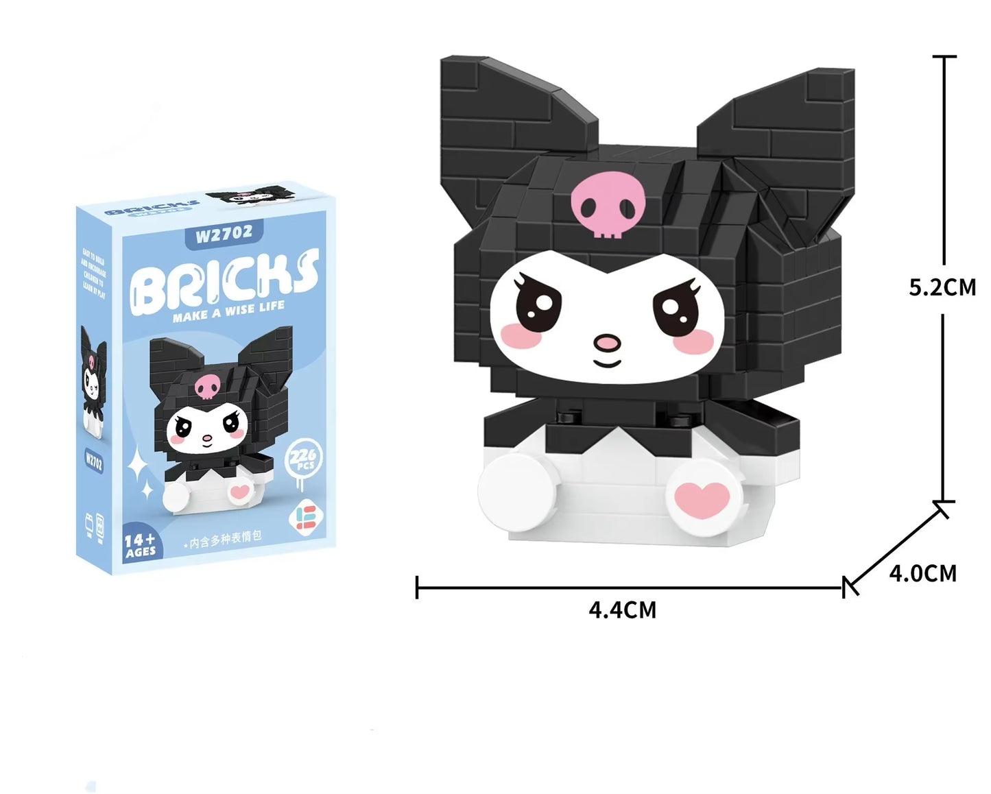 Hello Kitty Building Block Sanrio Anime Figure Kuromi Assembled Toys Decorative Ornament Model My Melody Children'S Puzzle Gifts