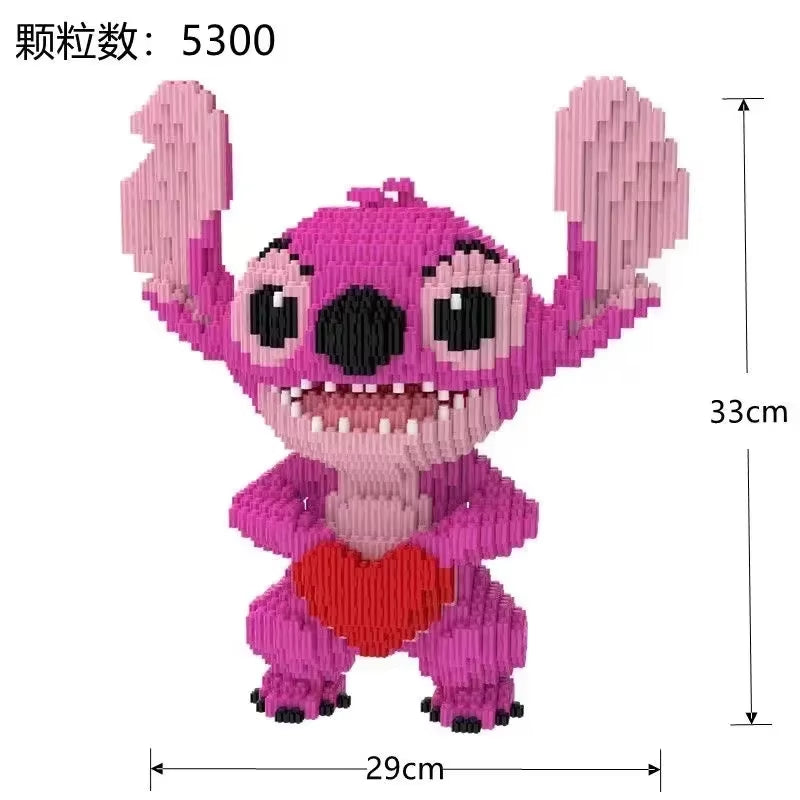 33CM Very Large Stitch Building Block DIY Children'S Building Block Toys Children and Adults Christmas Gift